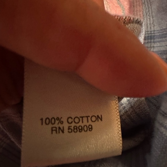 EUC ROWM Shirt Mens Long Sleeve Lightweigt Corduroy Dusty Blue - Picture 8 of 8